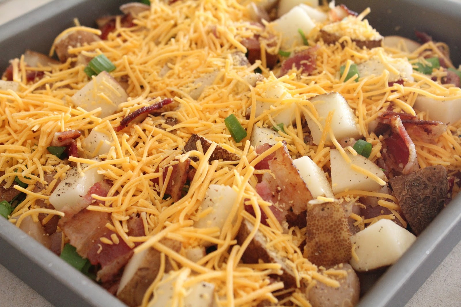 Chicken And Potato Bake
 Delicious as it Looks Loaded Baked Potato & Chicken Casserole