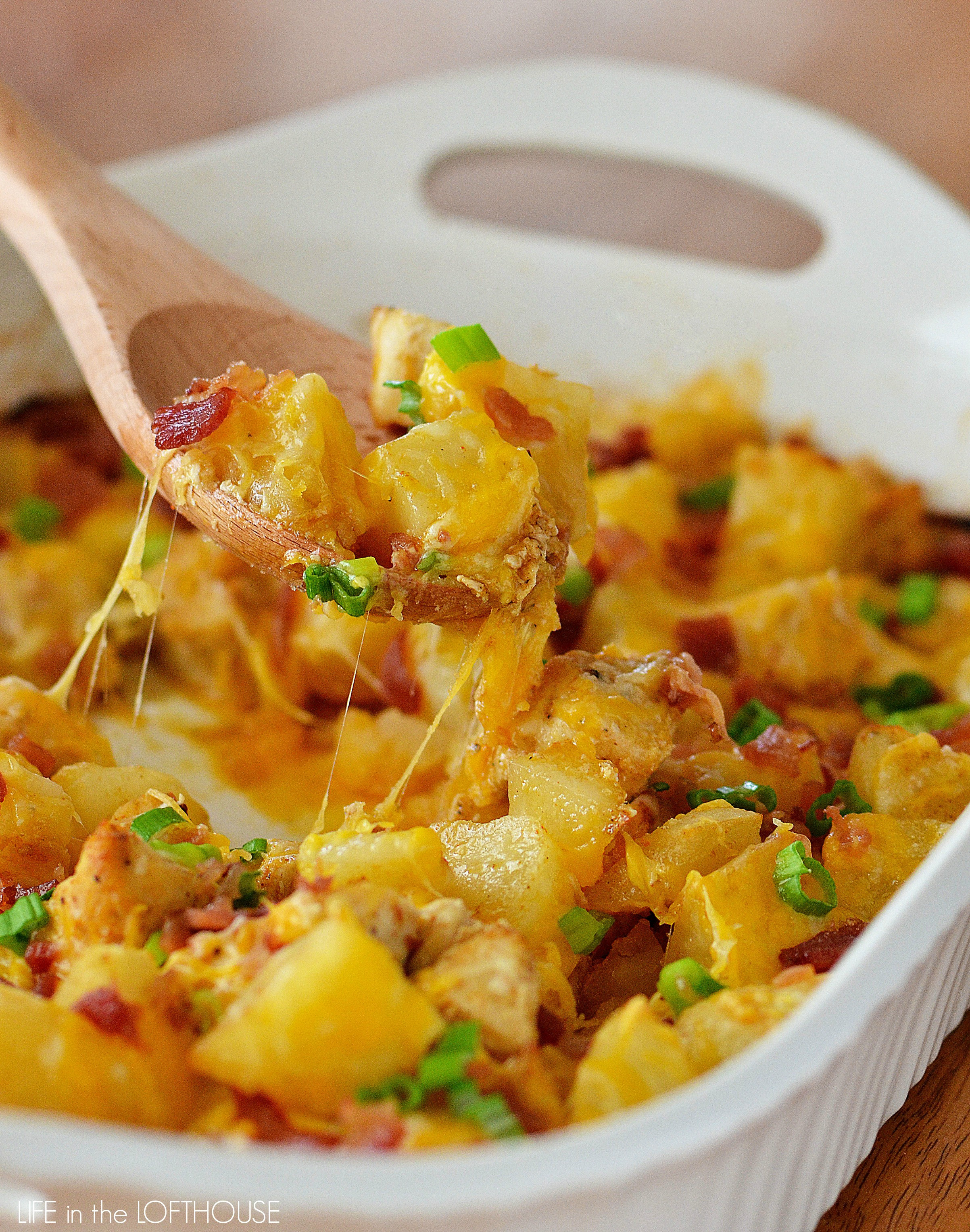 Chicken And Potato Bake
 Loaded Chicken and Potato Casserole