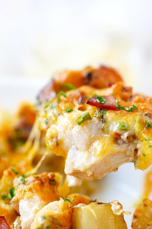 Chicken And Potato Bake
 Baked Chicken and Potato Casserole