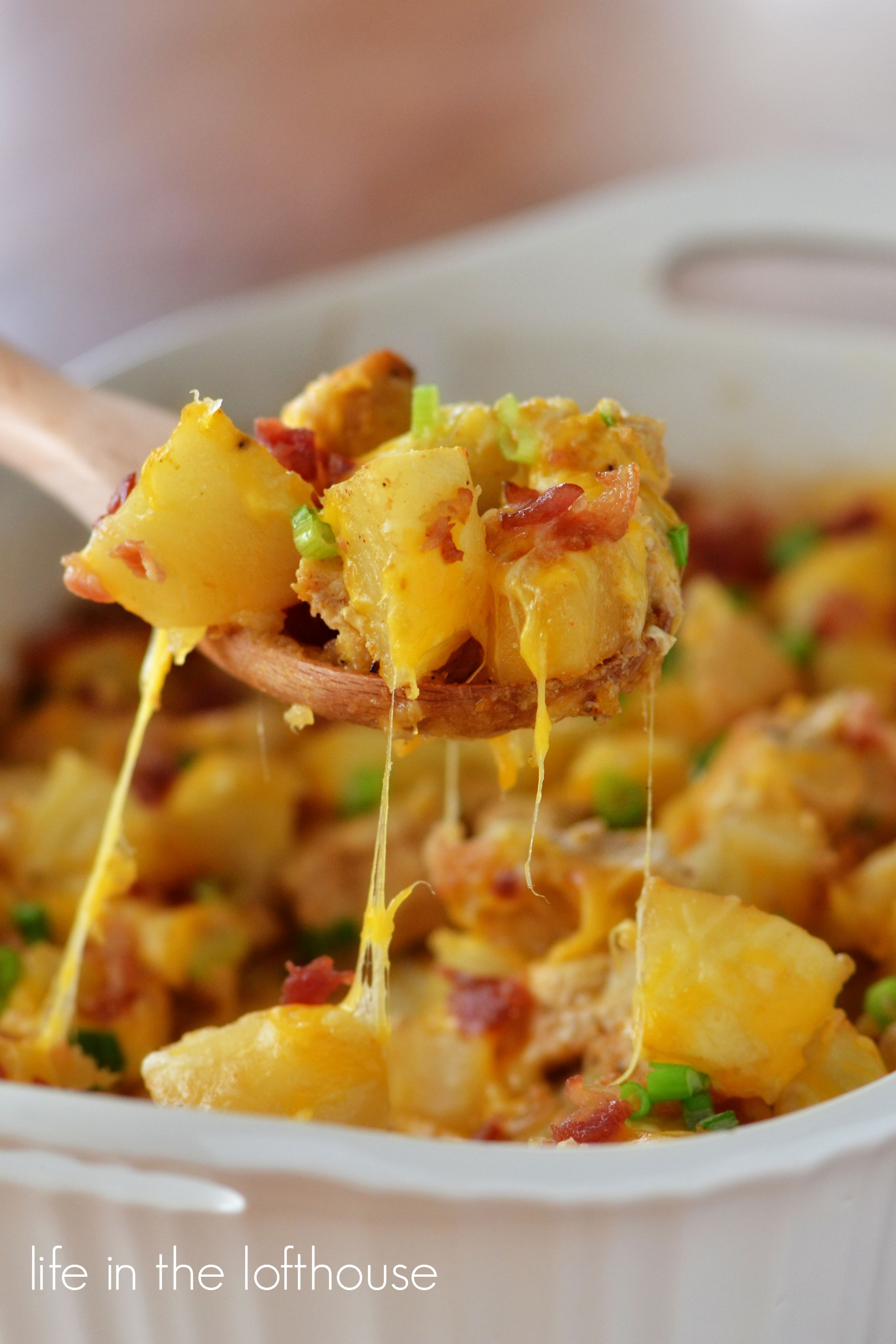 Chicken And Potato Bake
 Loaded Chicken and Potato Casserole