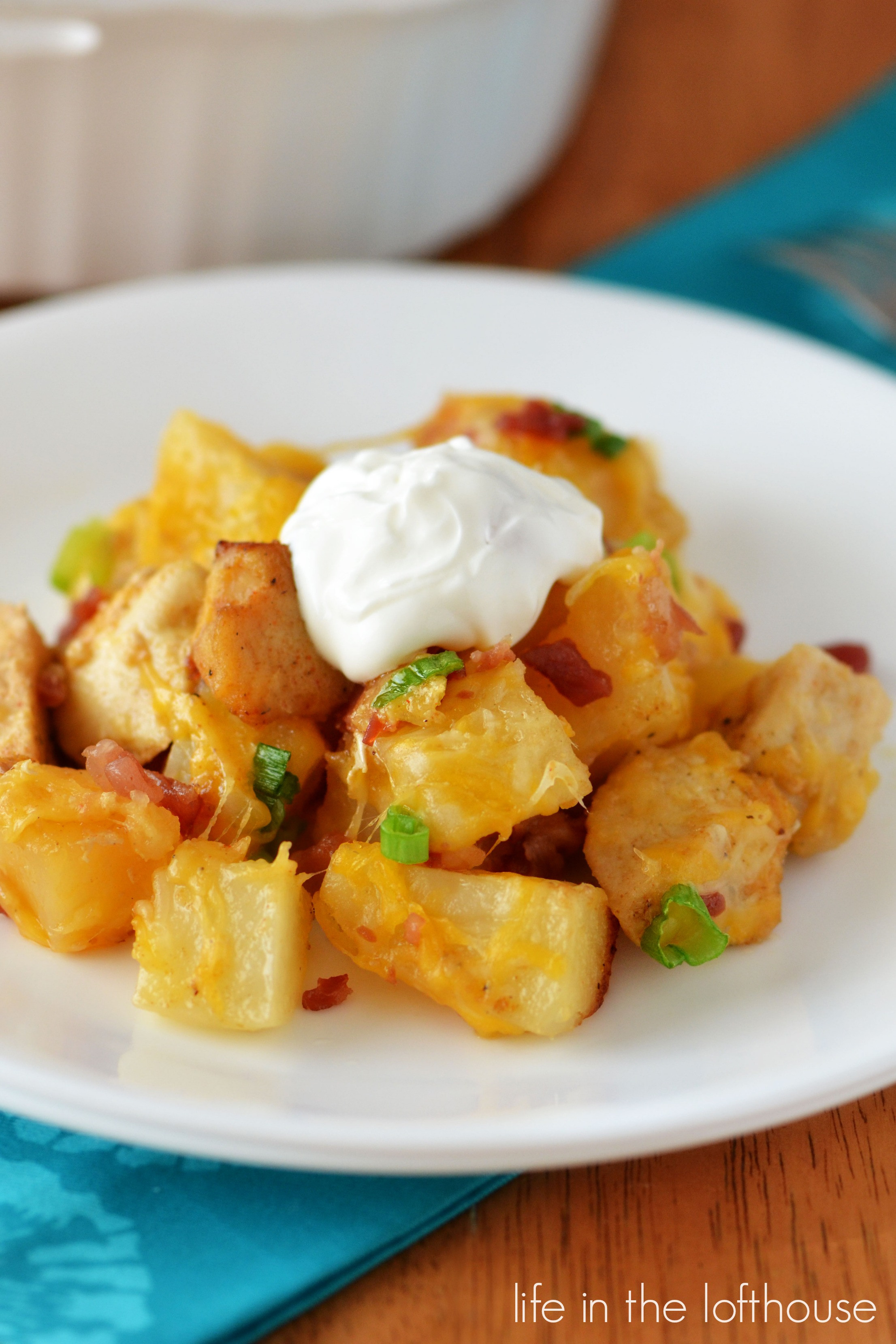 Chicken And Potato Bake
 Loaded Chicken and Potato Casserole