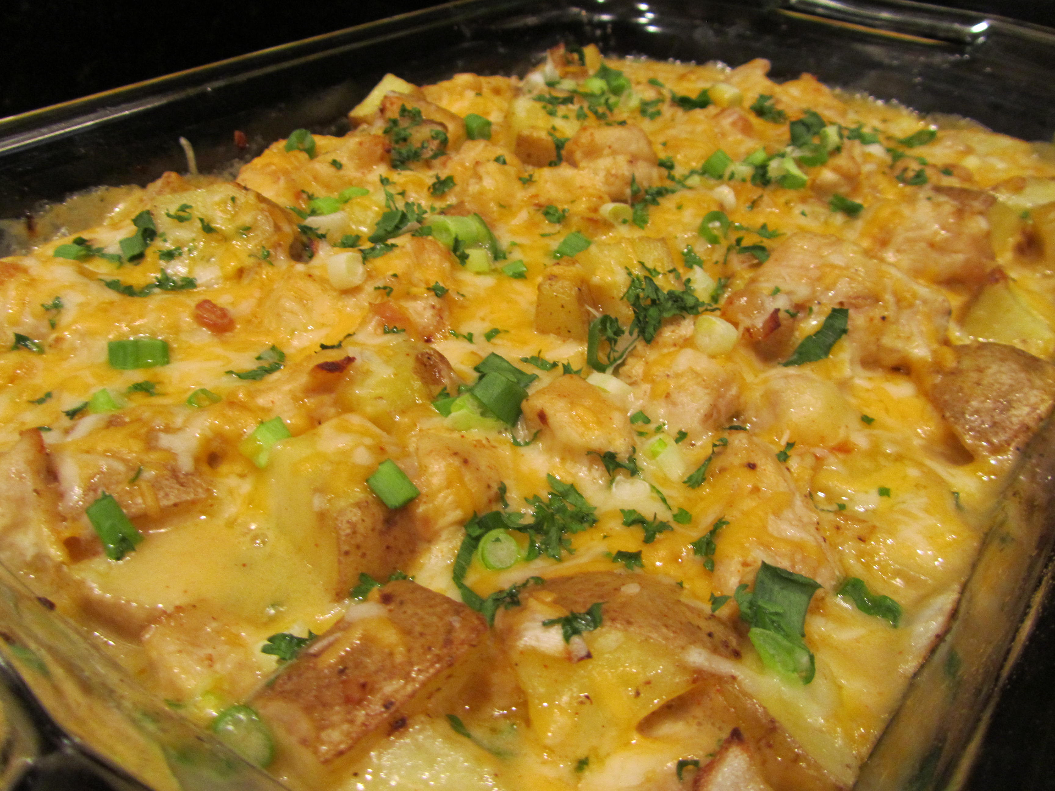 Chicken And Potato Bake
 LOADED POTATO CHICKEN BAKE