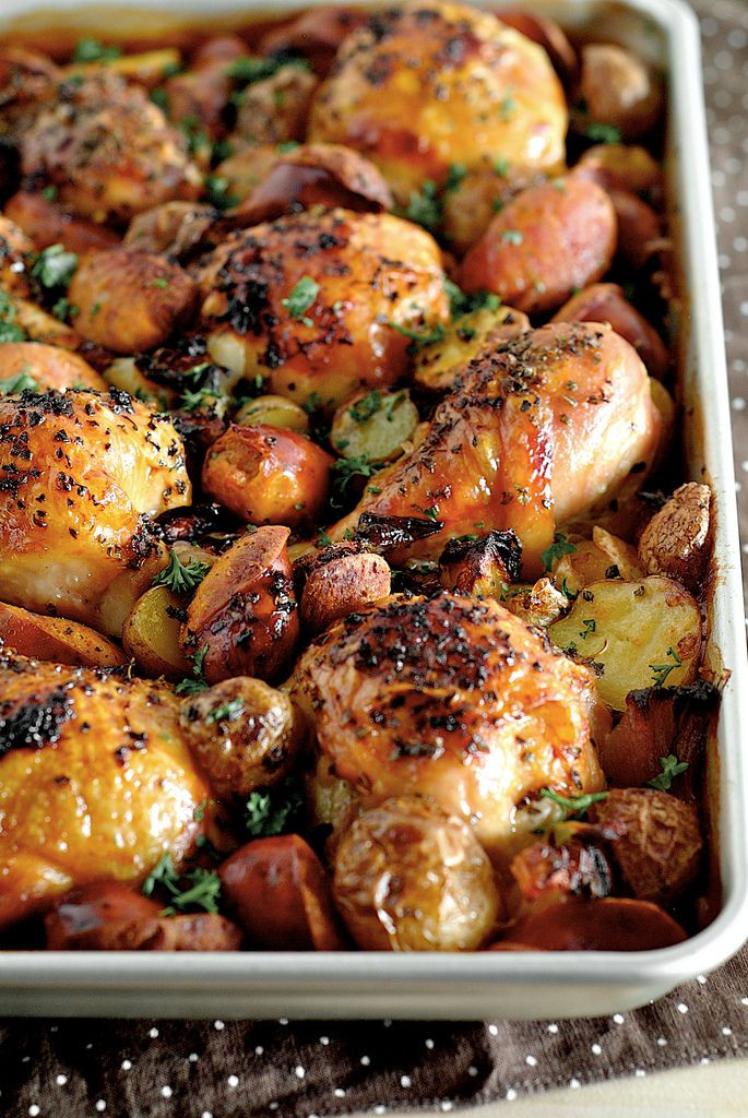 Chicken And Potatoes Recipes For Dinner
 Spanish Chicken with Chorizo and Potatoes