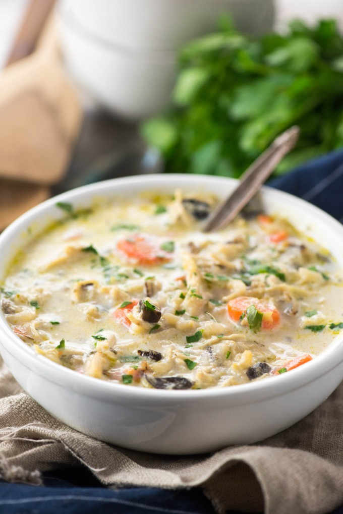 Chicken And Rice Soup Instant Pot
 Instant Pot Creamy Chicken and Wild Rice Soup Go Go Go Gourmet