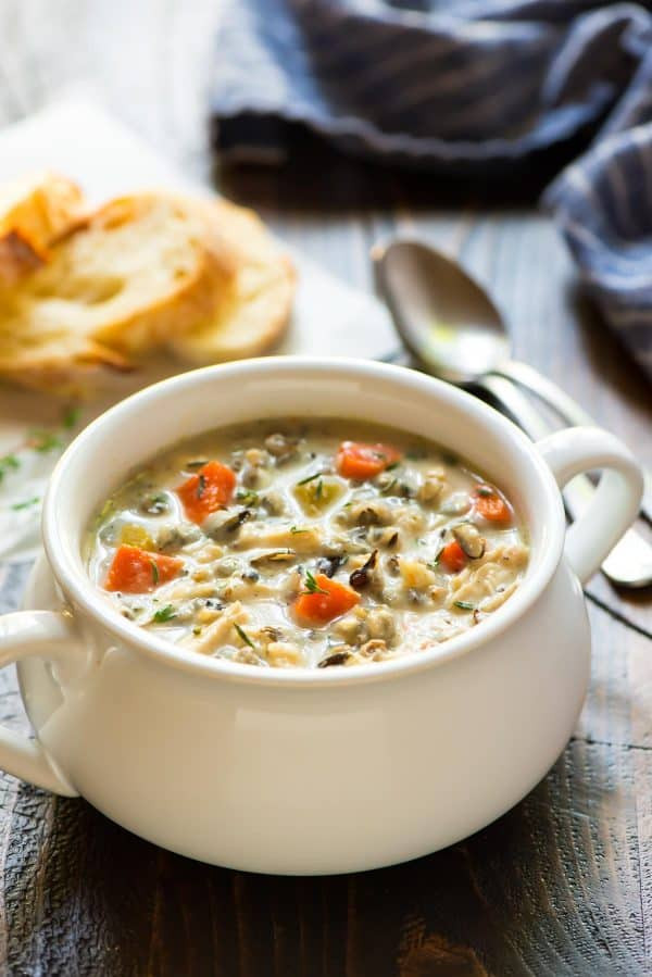 Chicken And Rice Soup Instant Pot
 Creamy Chicken and Wild Rice Soup