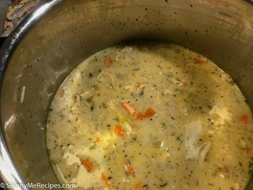 Chicken And Rice Soup Instant Pot
 Instant Pot Creamy Chicken and Wild Rice Soup ⋆ Skinny Me