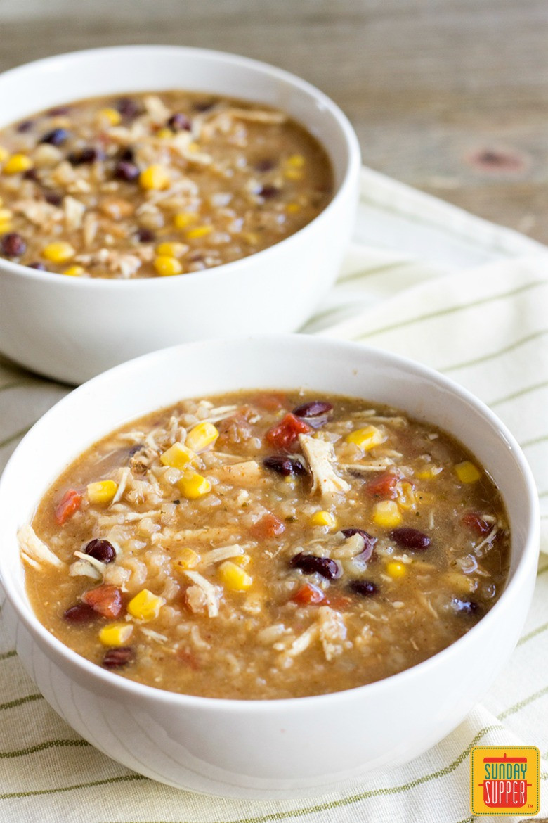 Chicken And Rice Soup Instant Pot
 Instant Pot Mexican Chicken and Rice Soup SundaySupper