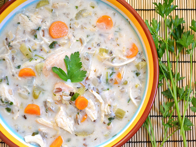 Chicken And Rice Soup Recipe
 creamy chicken & rice soup Bud Bytes