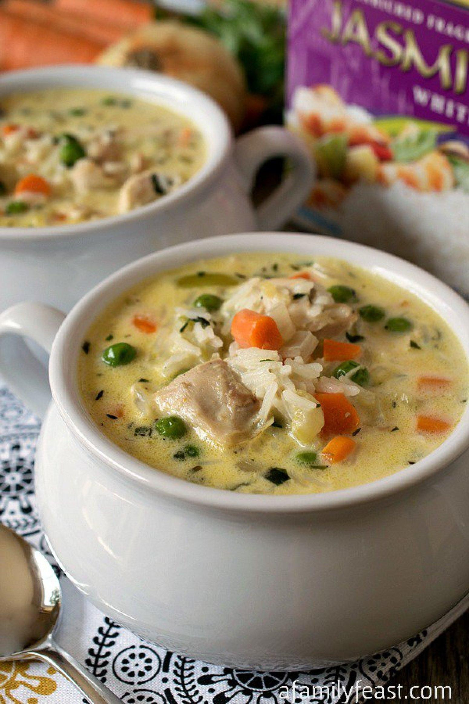 Chicken And Rice Soup Recipes
 Creamy Chicken and Rice Soup Recipe 3
