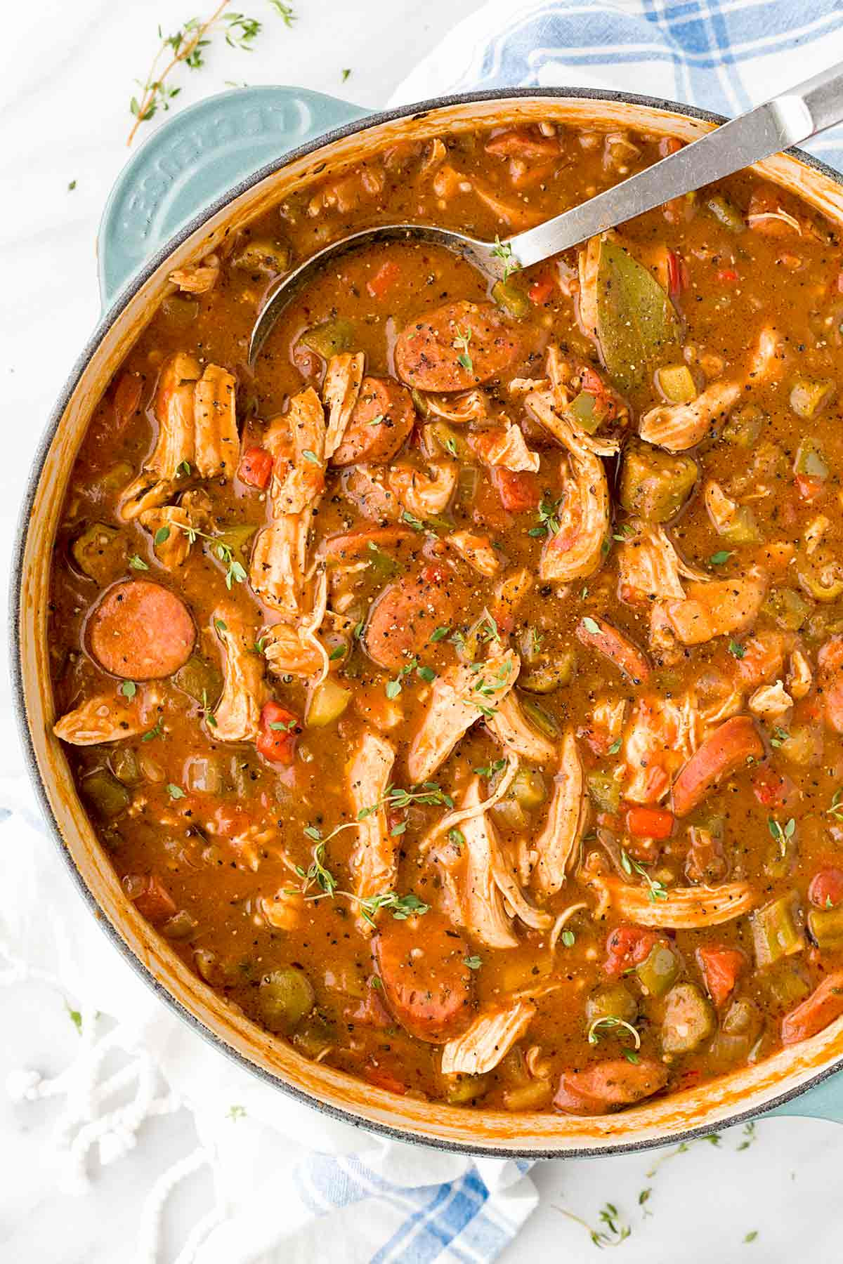 Chicken And Sausage Gumbo
 New Orleans Chicken Andouille Sausage Gumbo Jessica Gavin