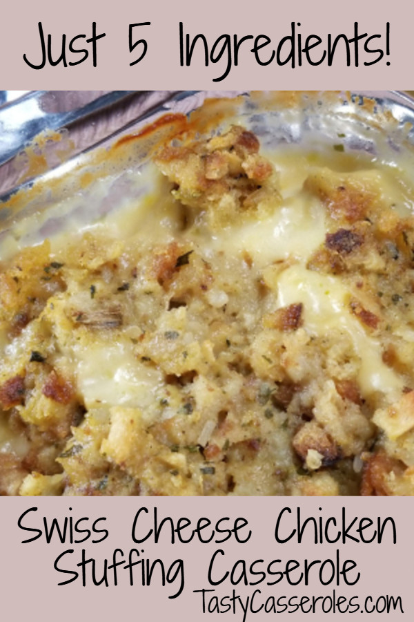 Chicken And Stuffing Casserole With Cheese
 Swiss Cheese Chicken Stuffing Casserole Tasty Casseroles