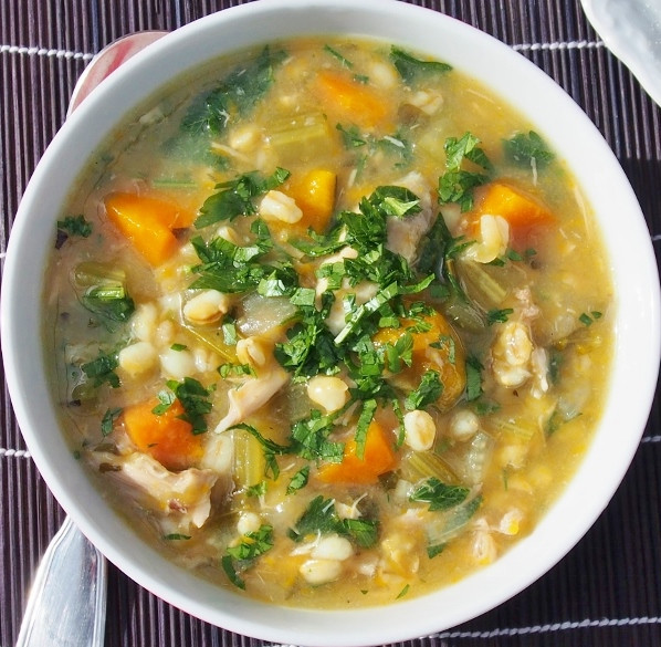 Chicken And Vegetable Soup
 Chicken Barley and Ve able Soup