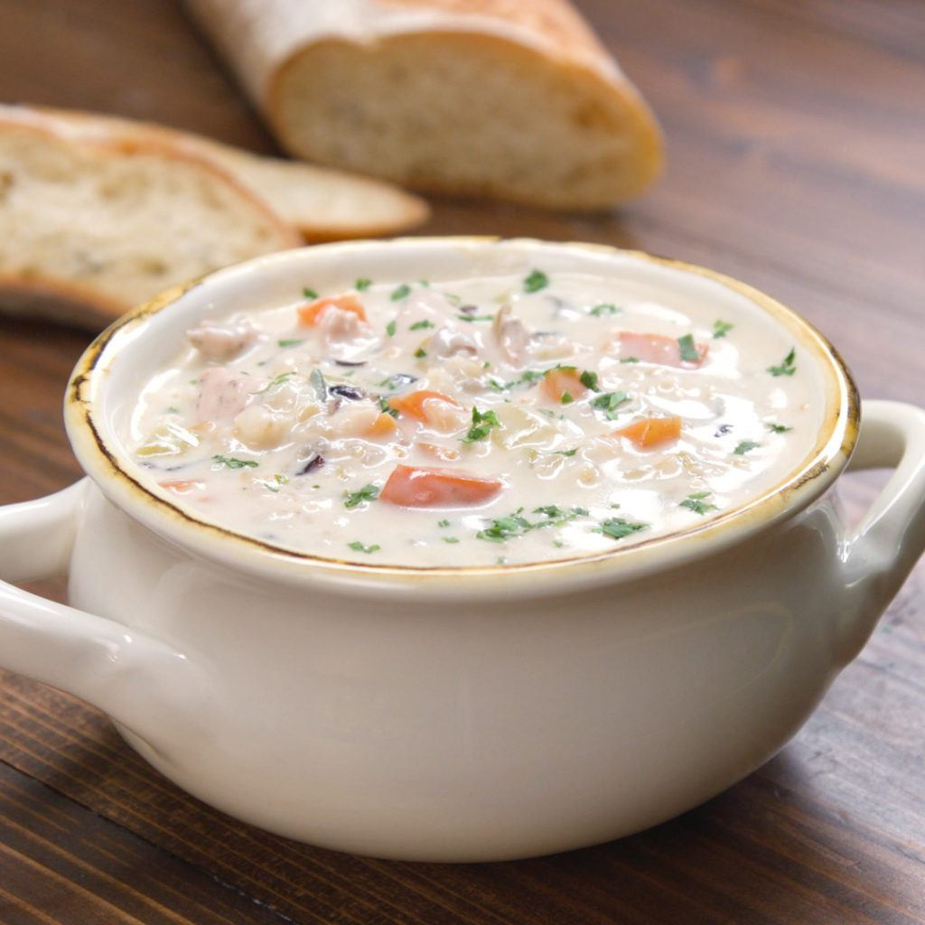 Chicken And Wild Rice Soup
 Creamy Chicken and Wild Rice Soup Recipe & Video