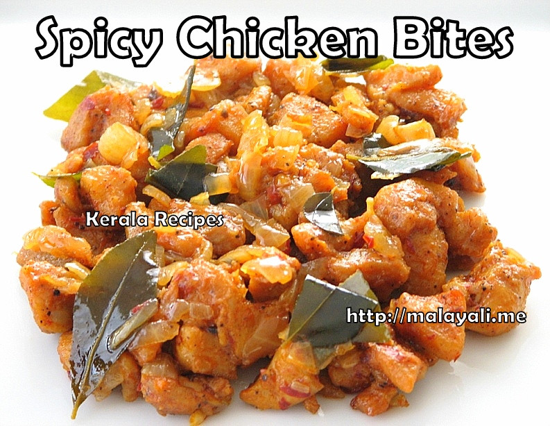 Chicken Appetizers Indian
 Spicy Boneless Chicken Bites – Kerala Recipes