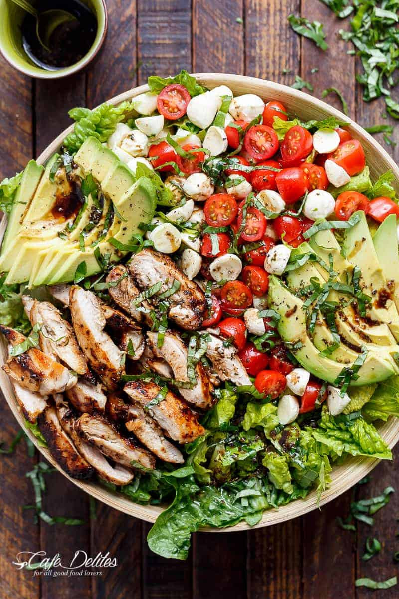 Chicken Avocado Salad
 Chicken Avocado Caprese Salad Cafe Delites