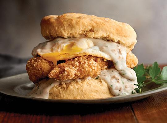 Chicken Biscuit Recipe
 Buttermilk Chicken Biscuit with Sausage Gravy