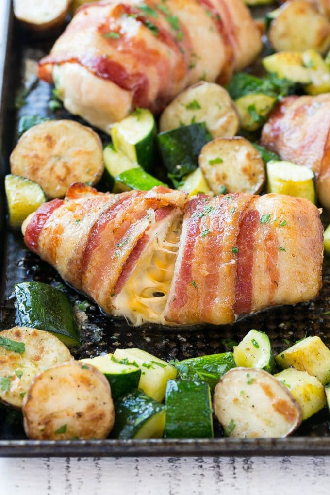 Chicken Breast Dinner Ideas
 Bacon Wrapped Stuffed Chicken Breast Dinner at the Zoo