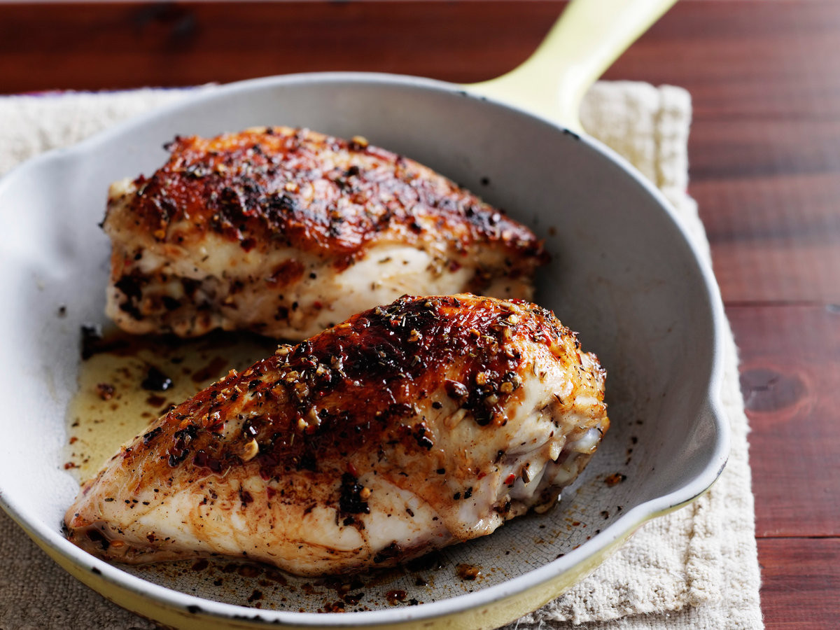 Chicken Breasts With Bones Recipes
 Grilled Chicken Breasts with Lemon and Thyme Recipe