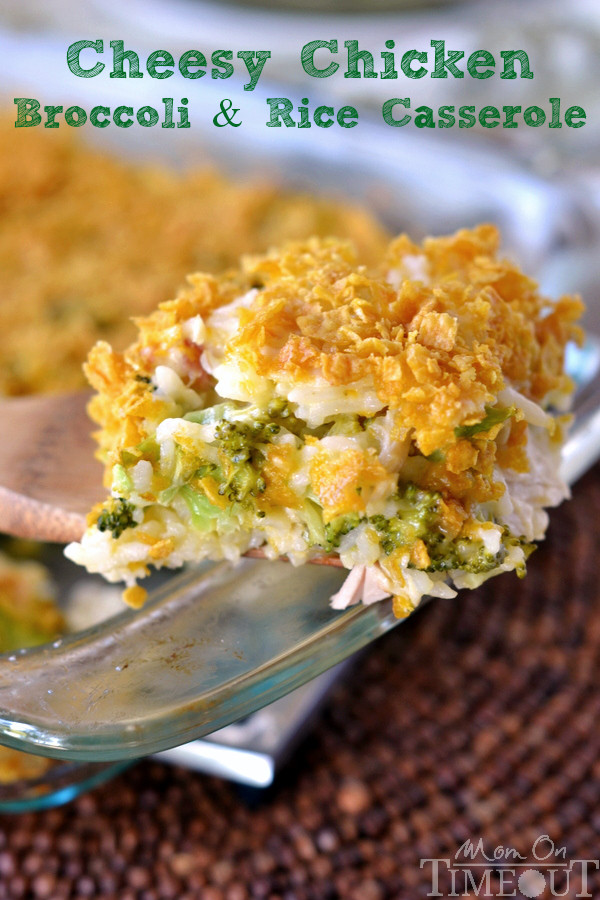 Chicken Broccoli Rice Casserole Recipe
 Cheesy Chicken Broccoli and Rice Casserole Mom Timeout