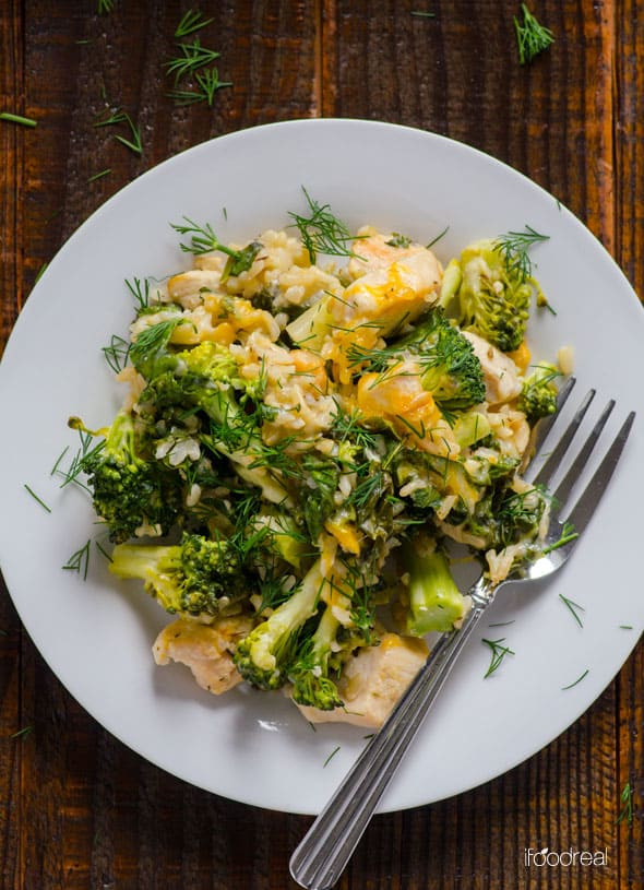 Chicken Broccoli Rice Casserole Recipe
 Healthy Chicken Broccoli Rice Casserole iFOODreal