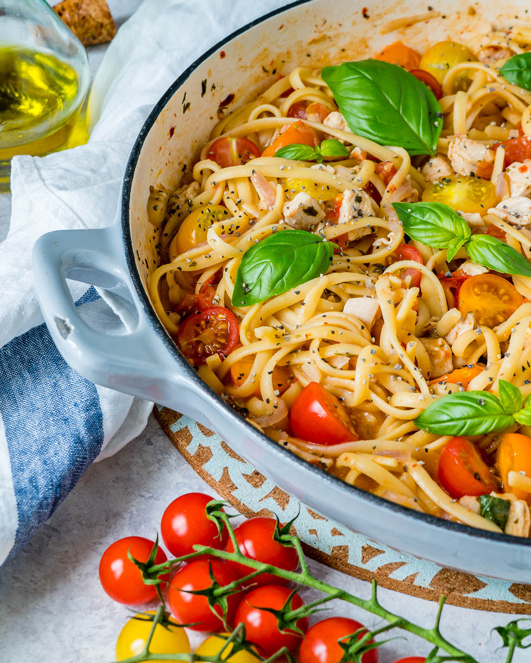 Chicken Bruschetta Pasta
 bruschetta chicken pasta delish