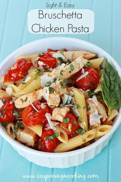 Chicken Bruschetta Pasta
 Tobins Tastes Light & Easy Bruschetta Chicken Pasta