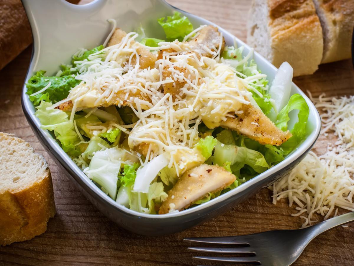 Chicken Caesar Salad Calories
 Chicken caesar salad Recipe and Nutrition Eat This Much