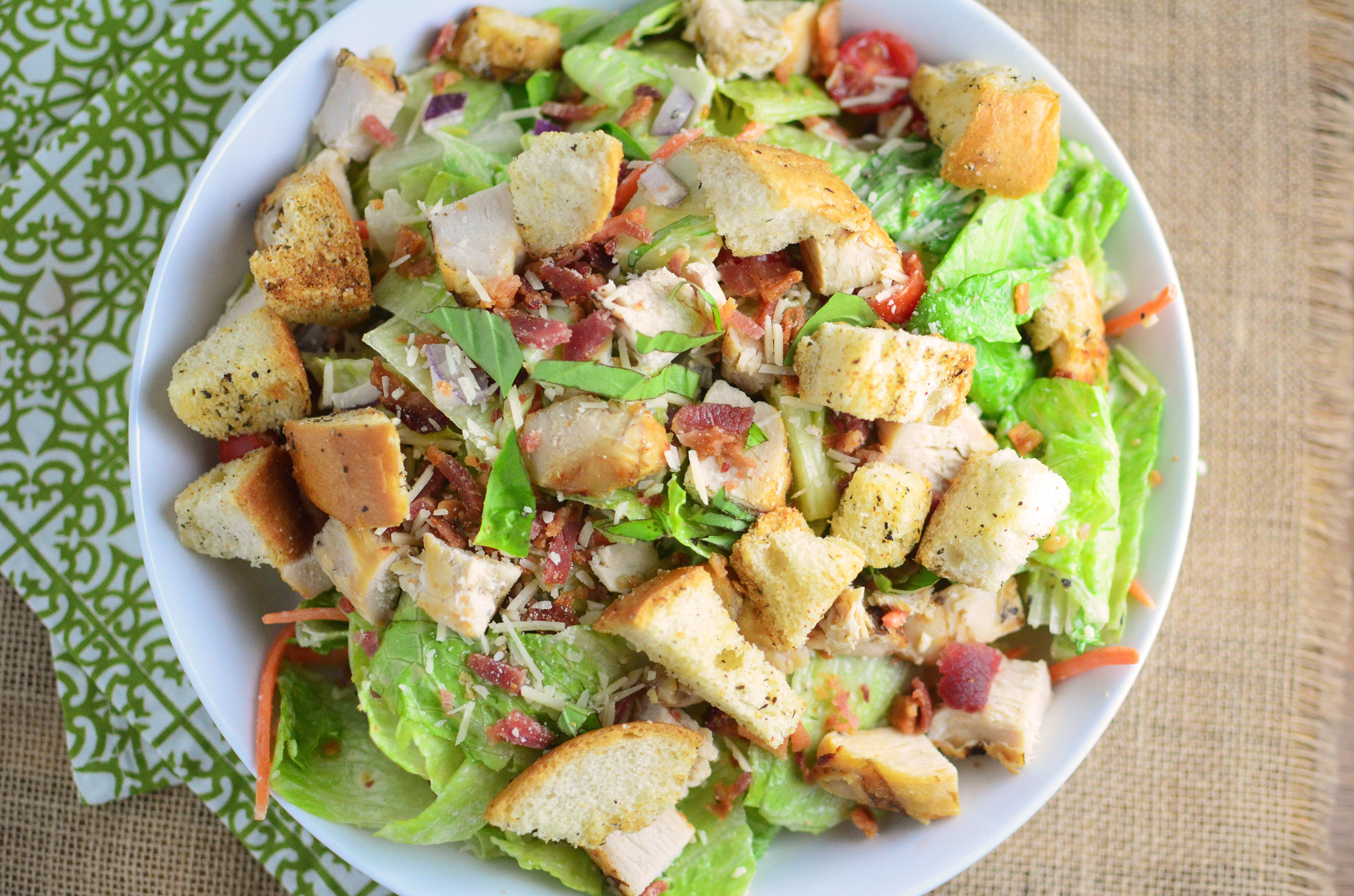 Chicken Caesar Salad
 Chicken Caesar Salad with Homemade Croutons Simple