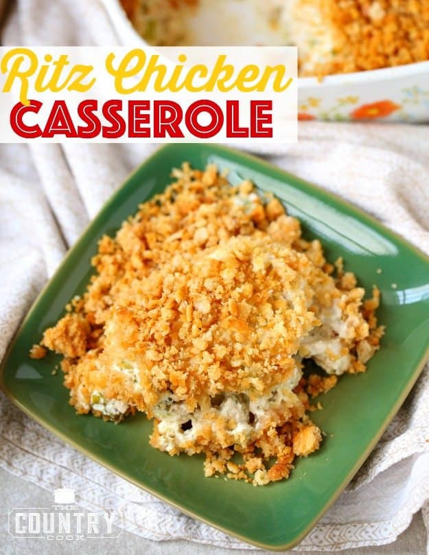 Chicken Casserole With Ritz Crackers
 Ritz Chicken Casserole The Country Cook