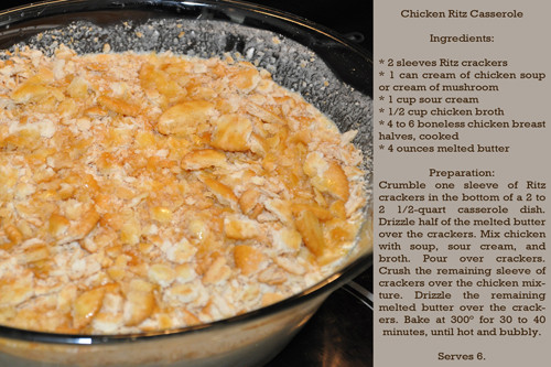 Chicken Casserole With Ritz Crackers
 ritz cracker chicken casserole recipe