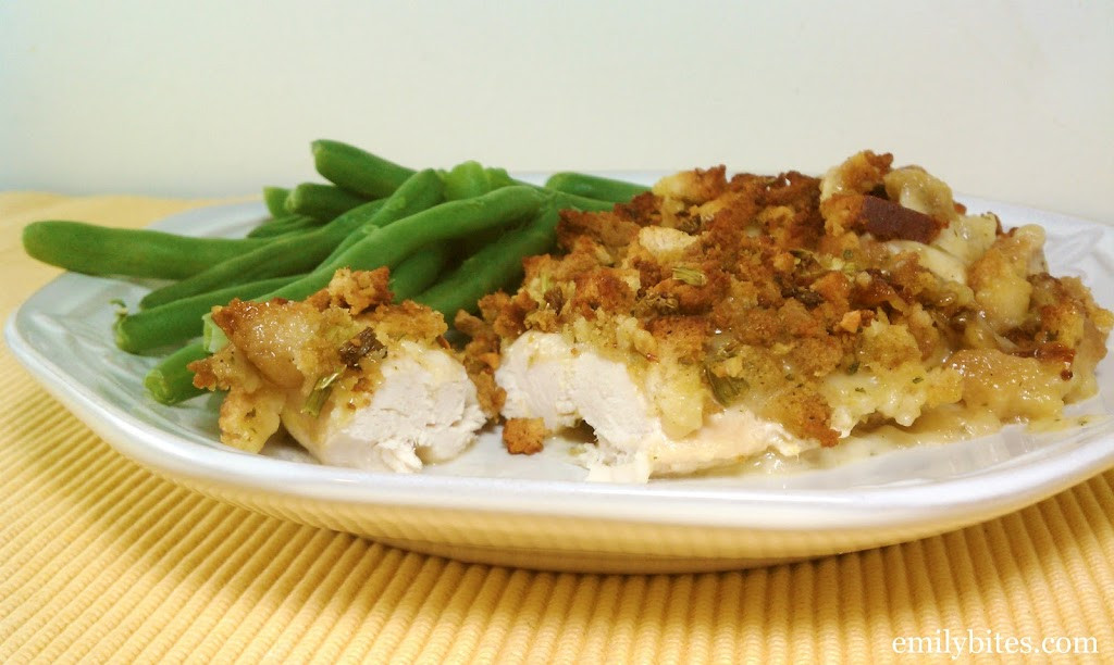 Chicken Casserole With Stove Top Stuffing And Cream Of Mushroom Soup
 Cheesy Chicken and Stuffing Emily Bites