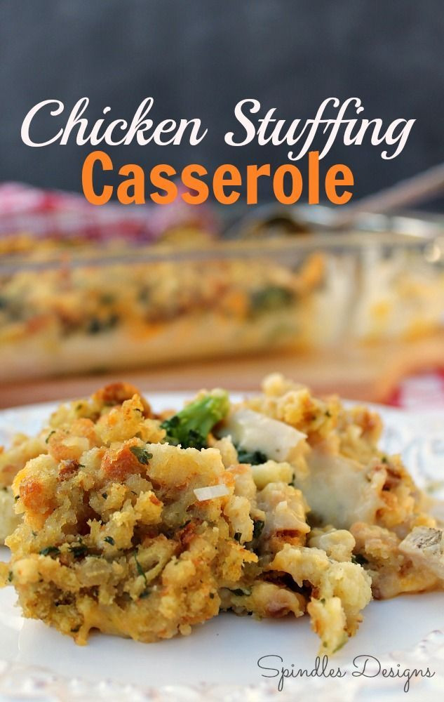 Chicken Casserole With Stove Top Stuffing And Cream Of Mushroom Soup
 cooked chicken stove top stuffing casserole