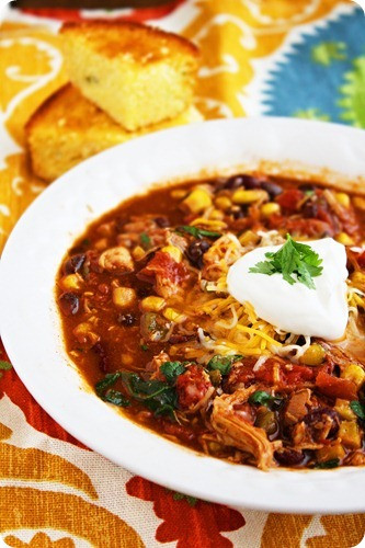 Chicken Chili Crock Pot
 Crock Pot Chicken Taco Chili Food recipes