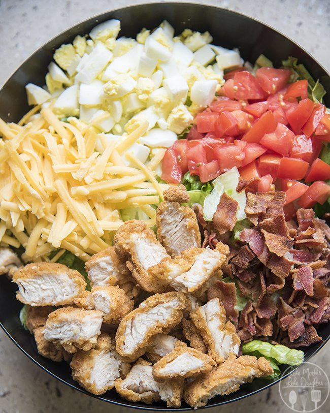 Chicken Cobb Salad
 Crispy Chicken Cobb Salad Like Mother Like Daughter