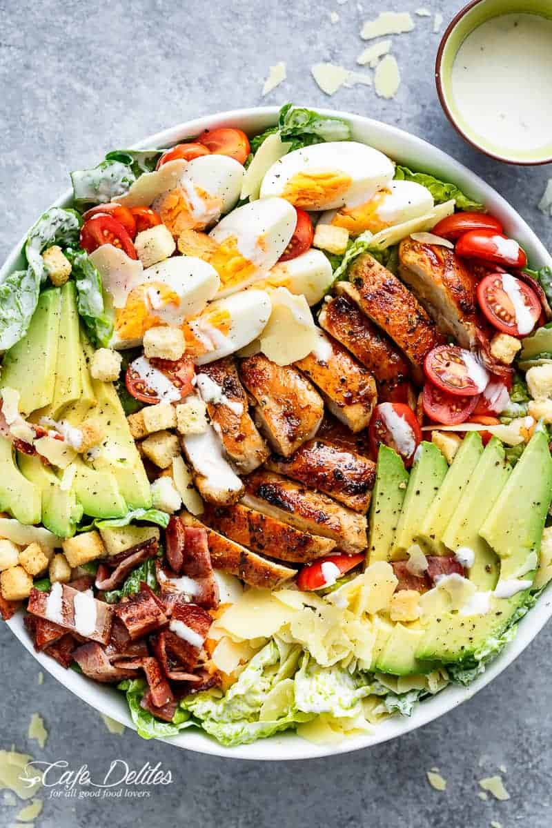 Chicken Cobb Salad
 Grilled Chicken Cobb Caesar Salad Cafe Delites