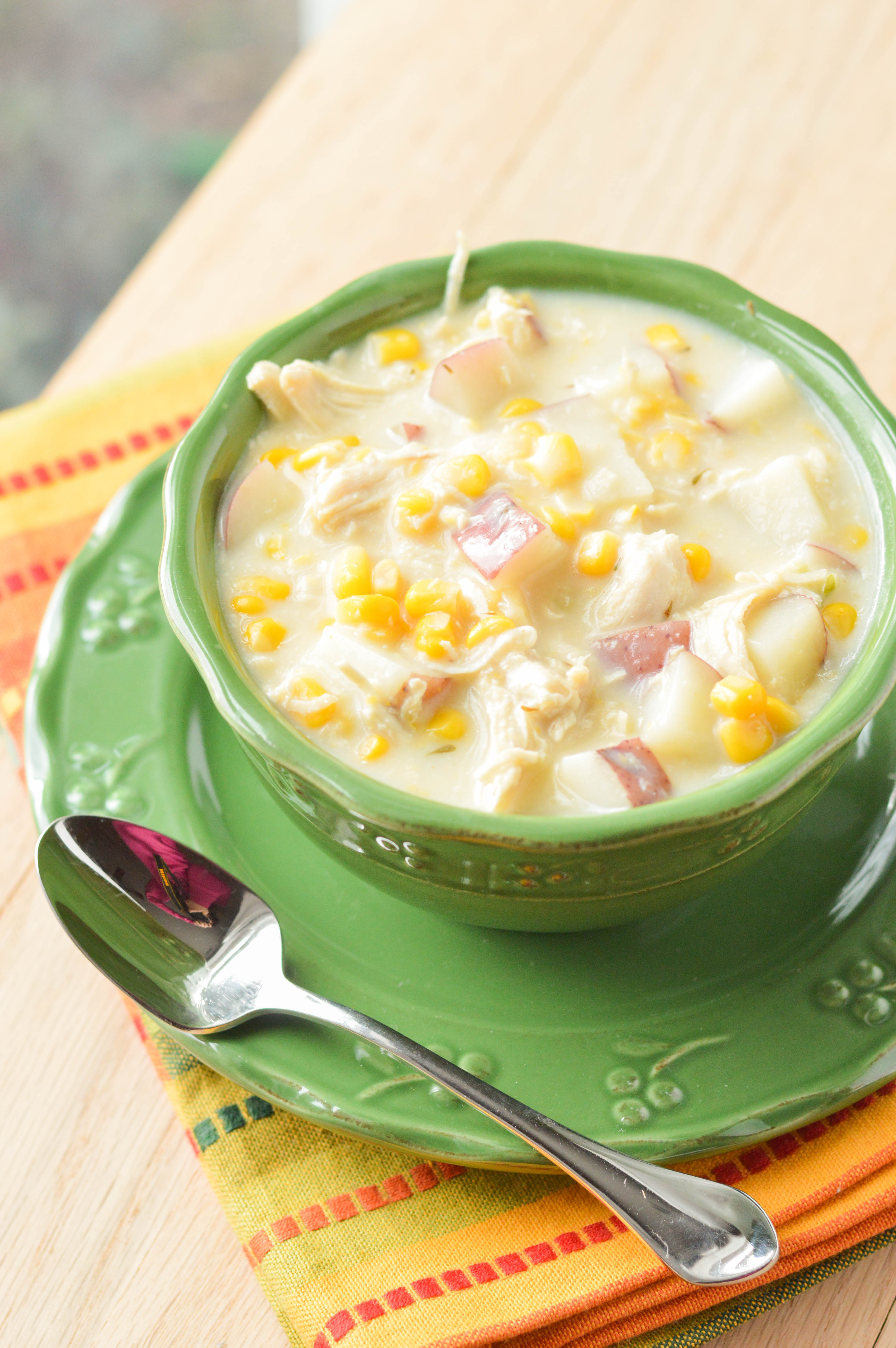 Chicken Corn Chowder
 Quick Chicken Corn Chowder Macaroni and Cheesecake