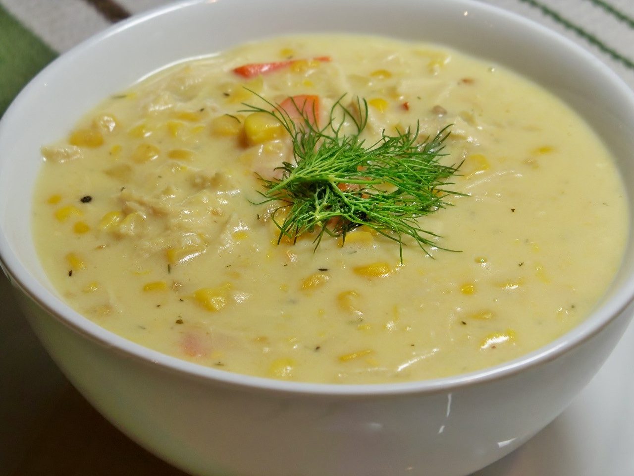 Chicken Corn Chowder
 Quick Chicken and Corn Chowder – Gourmet Day To Day