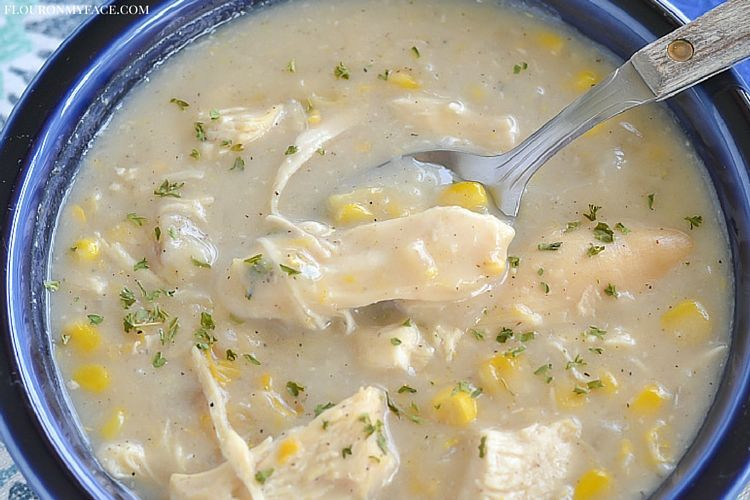 Chicken Corn Chowder Crock Pot
 Freezer Meal Crock Pot Chicken Corn Chowder Flour My Face