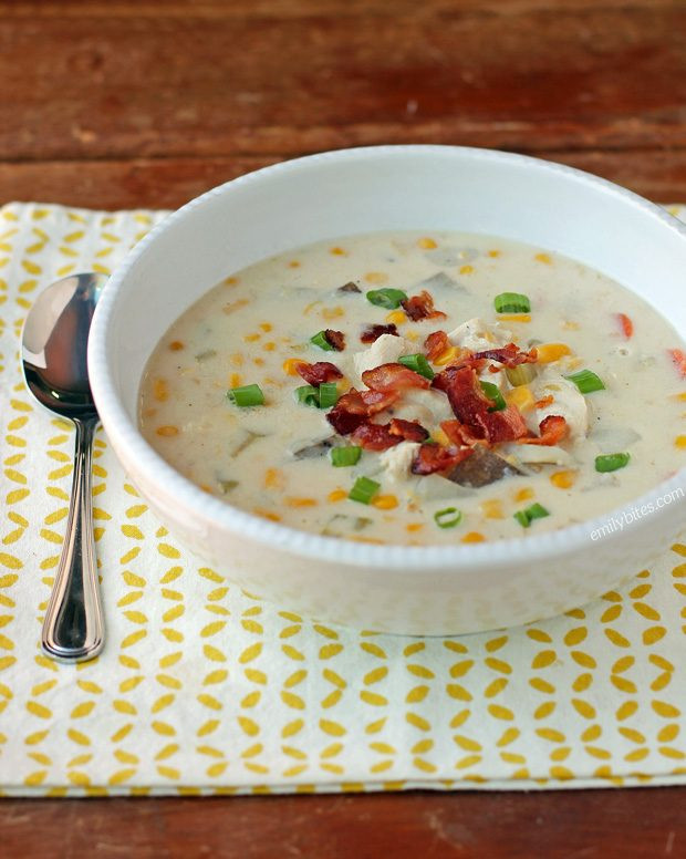 Chicken Corn Chowder
 Chicken Corn Chowder Emily Bites