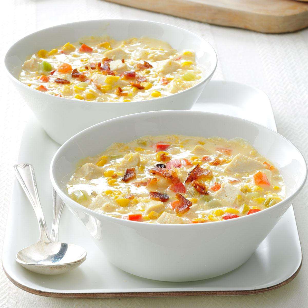 Chicken Corn Chowder
 Easy Chicken Corn Chowder Recipe