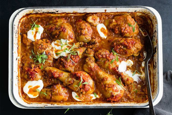 Chicken Drumstick Recipes Indian
 Indian spiced chicken drumsticks tray bake