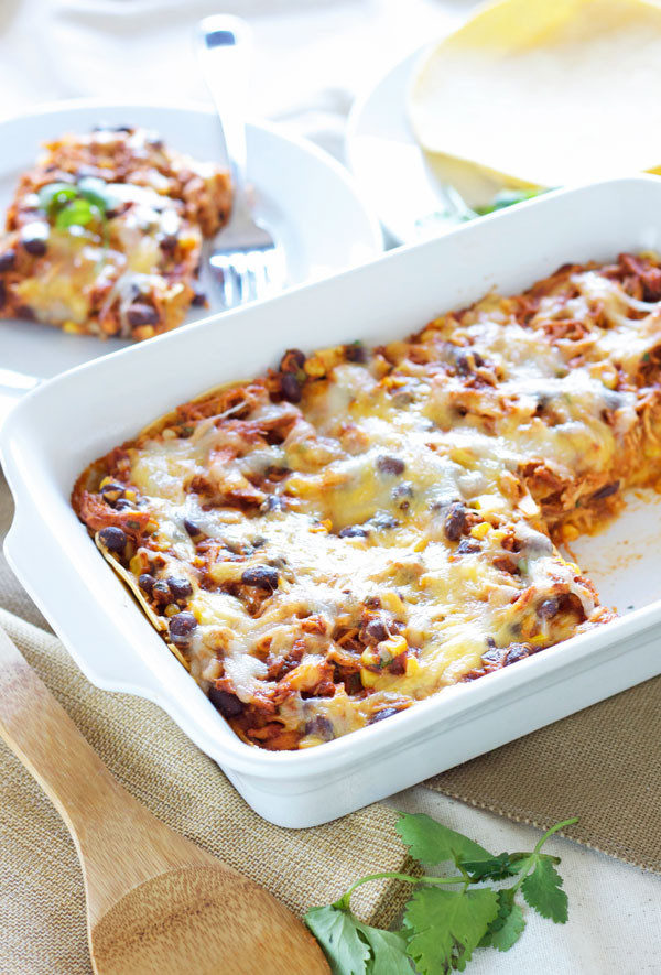 Chicken Enchilada Casserole
 best enchilada casserole