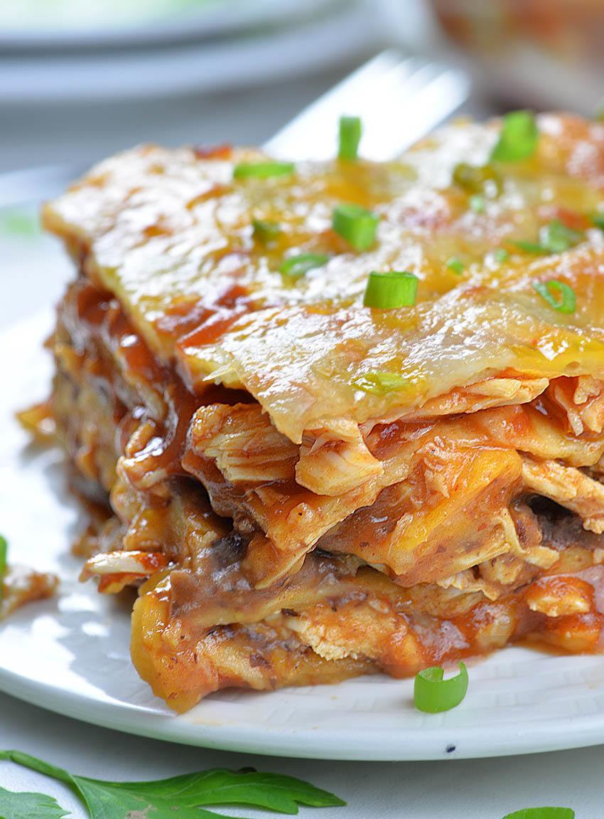 Chicken Enchilada Casserole Recipe
 Cheesy Chicken Enchilada Casserole OMG Chocolate Desserts