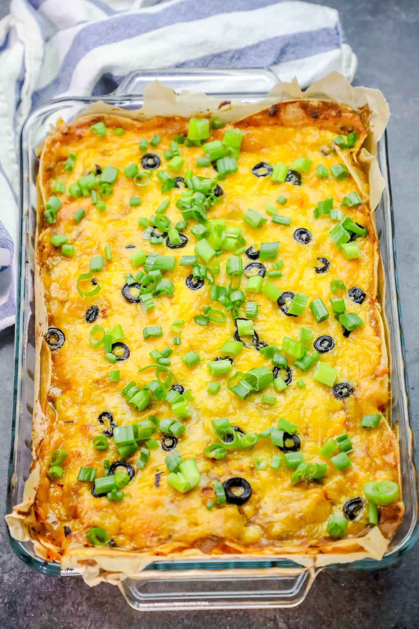 Chicken Enchilada Casserole
 Easy Chicken Enchilada Pie Bake Green Chile Cheesy Layered