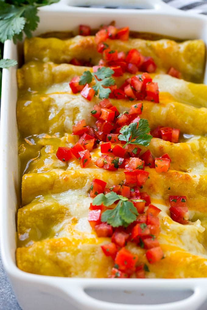 Chicken Enchiladas With Green Sauce
 Green Chile Chicken Enchiladas Dinner at the Zoo