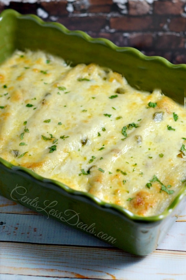 Chicken Enchiladas With Sour Cream Sauce
 Sour Cream Chicken Enchiladas CentsLess Meals