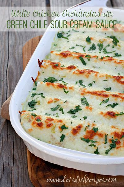 Chicken Enchiladas With Sour Cream Sauce
 Poultry Enchiladas with Sour Cream White sauce