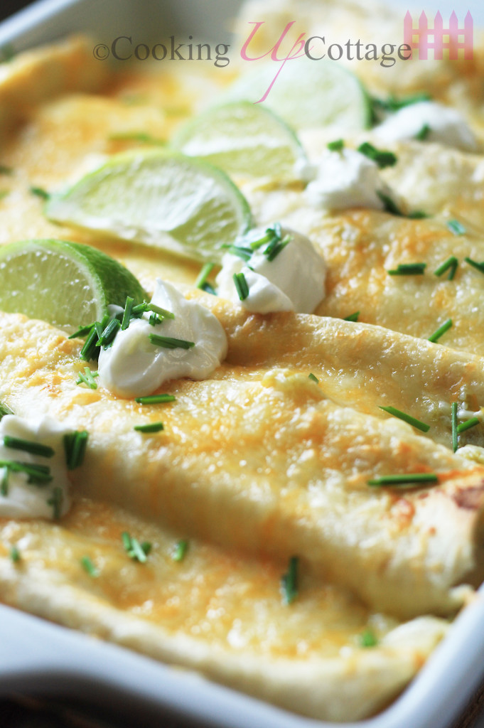 Chicken Enchiladas With Sour Cream Sauce
 Chicken Enchiladas with Sour Cream Sauce – Cooking Up Cottage