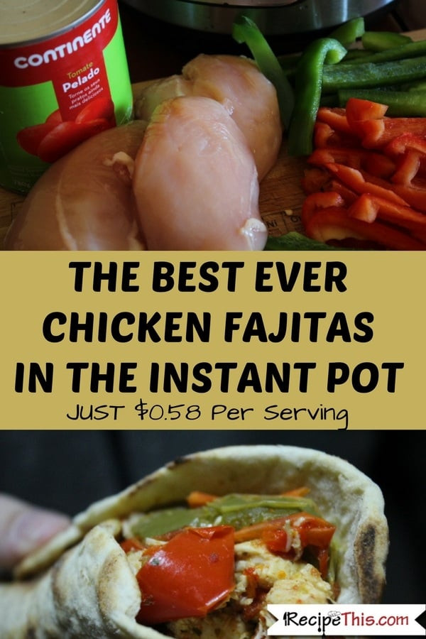Chicken Fajitas Instant Pot
 Instant Pot Chicken Fajitas • Recipe This