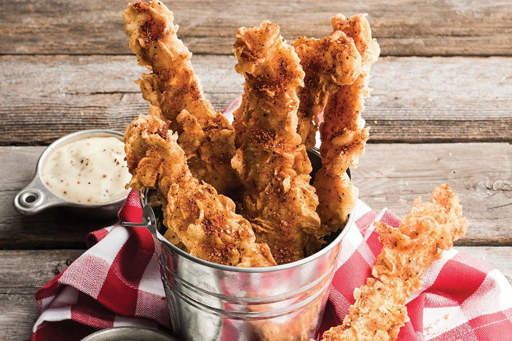 Chicken Fried Bacon
 Southern fort Flavor & The Menu